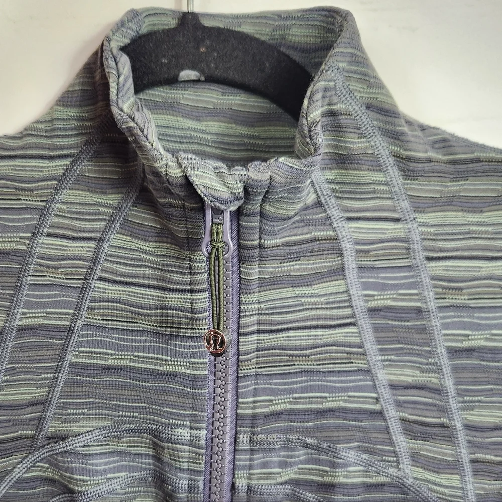 Lululemon Define Jacket Space Dye Dark Slate Fatigue Green Size 4